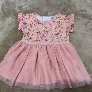 Childrens Place girls 18-24 months Gorgeous pink floral formal dress(PreLoved)
